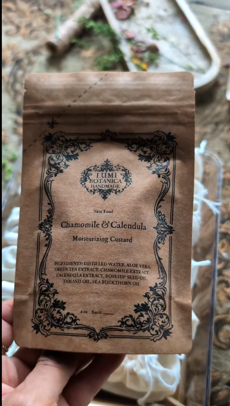 Featherlight Calendula & Chamomile Custard, 4 oz Pouch