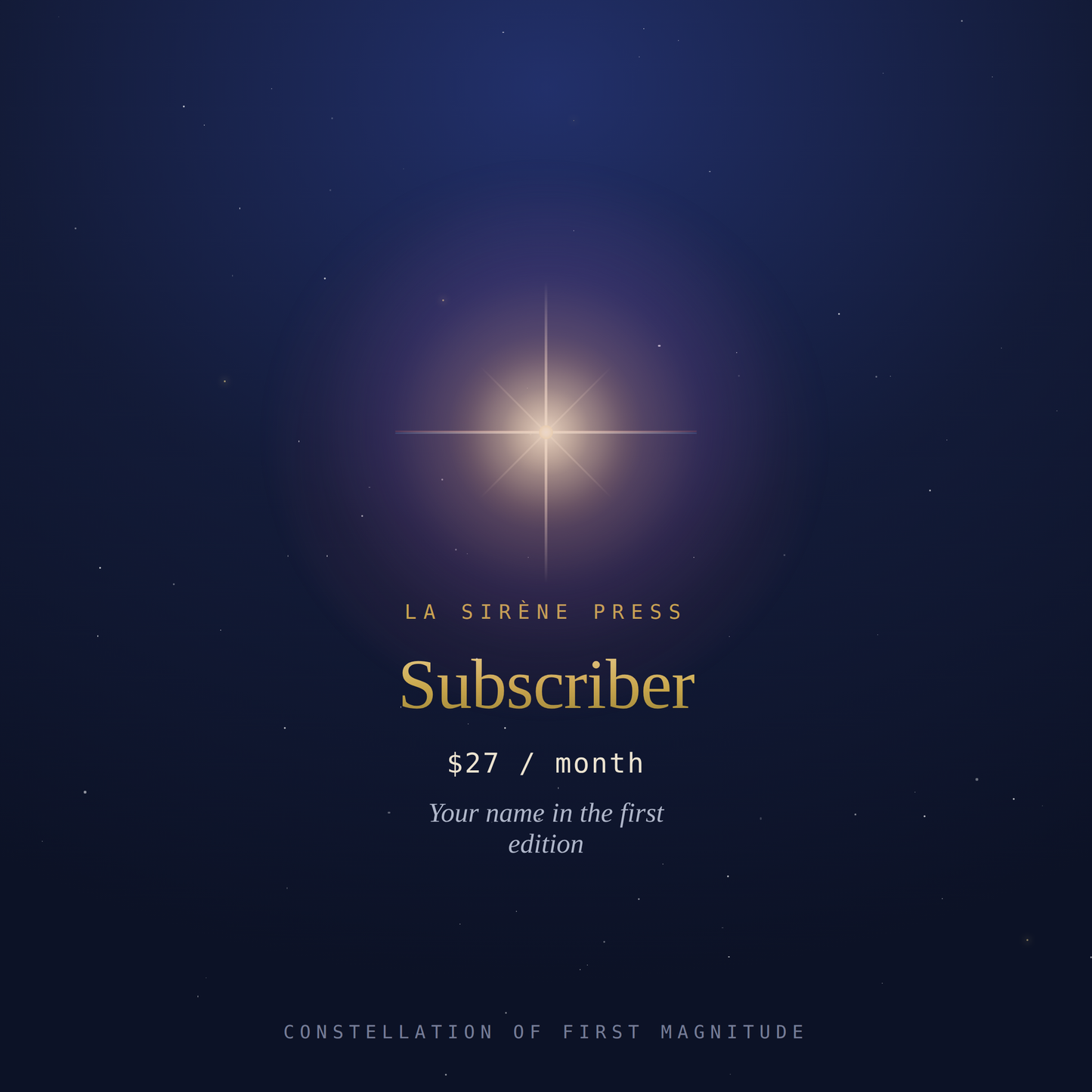 First Light — Subscriber
